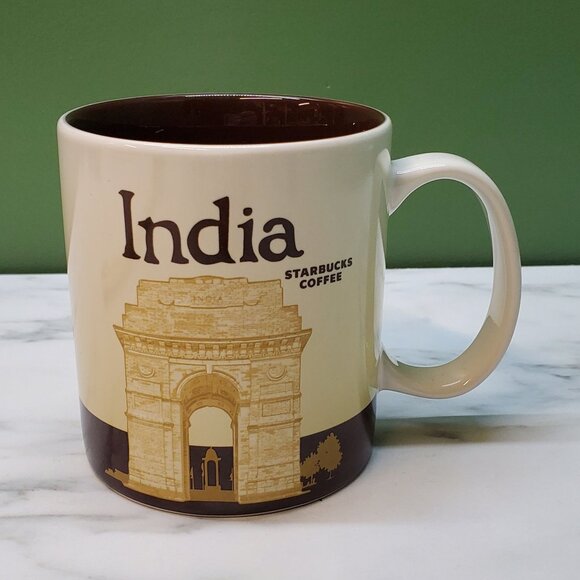 Starbucks 2012 India Cricket Global Icon City Collector Series 16oz Coffee Mug - Picture 2 of 8